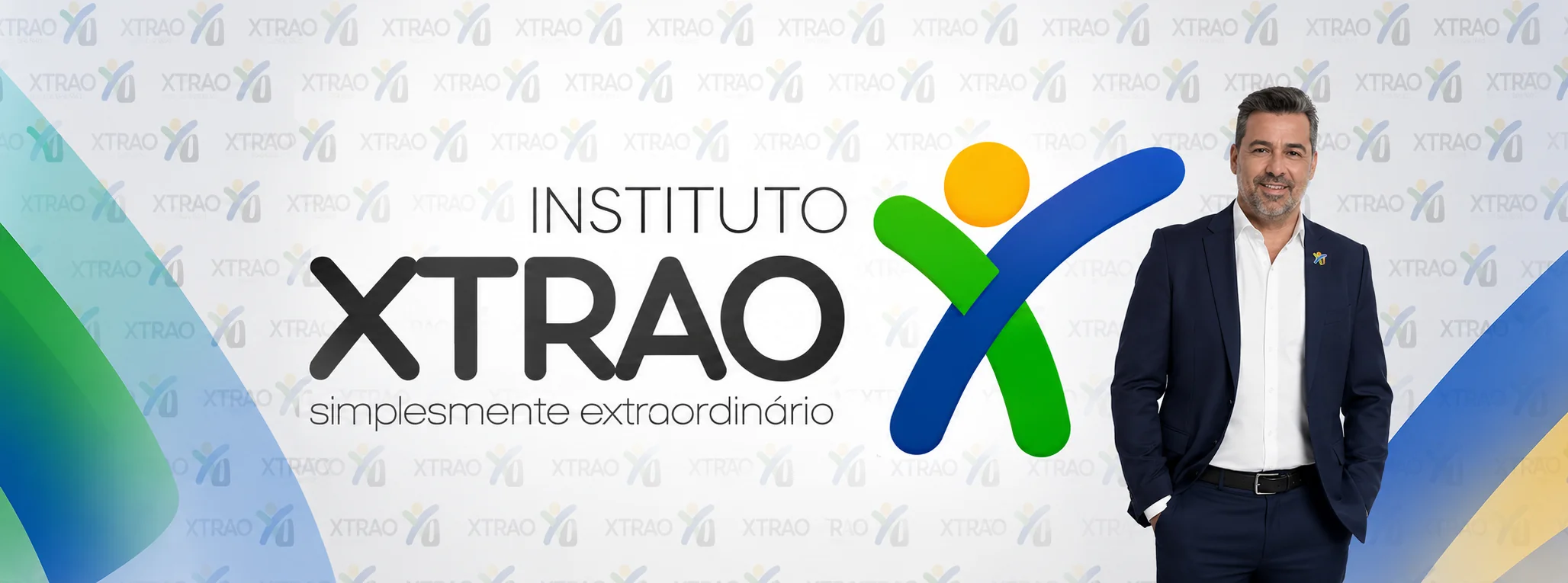 Banner institucional do Instituto XTRAO com seu fundador